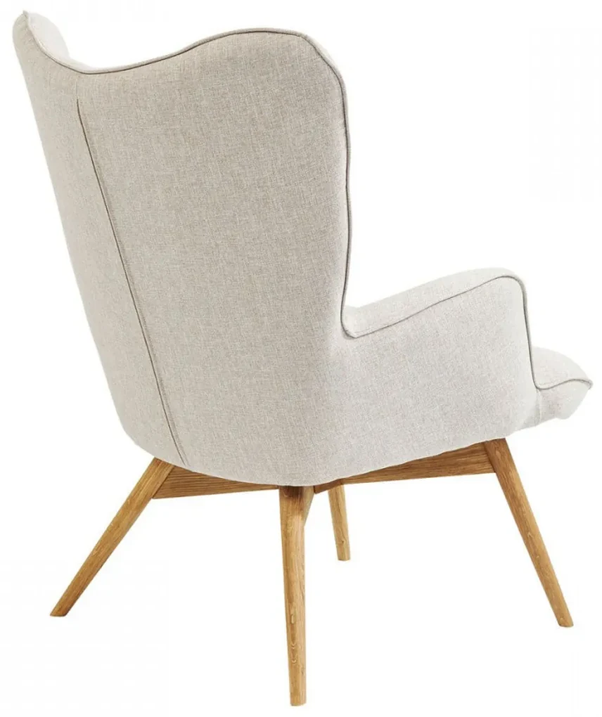 Kare Design Vicky Oorfauteuil Retro Design Naturel