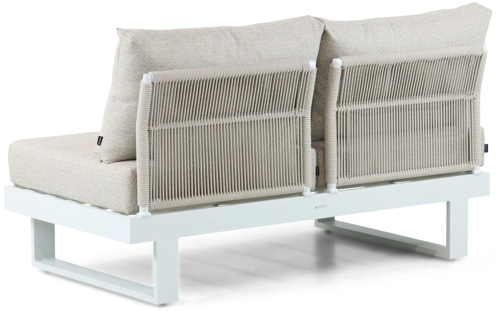 Hoek loungeset 5 personen Aluminium Wit  Lifestyle Garden Furniture Lorenzo