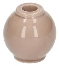 Kandelaar bolletje, porselein, beige