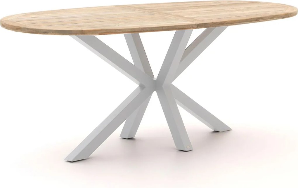 Bartafel ROUGH | Ovaal  | Tuintafel Teakhout | 240x120cm | 6 personen | Kees Smit Tuinmeubelen