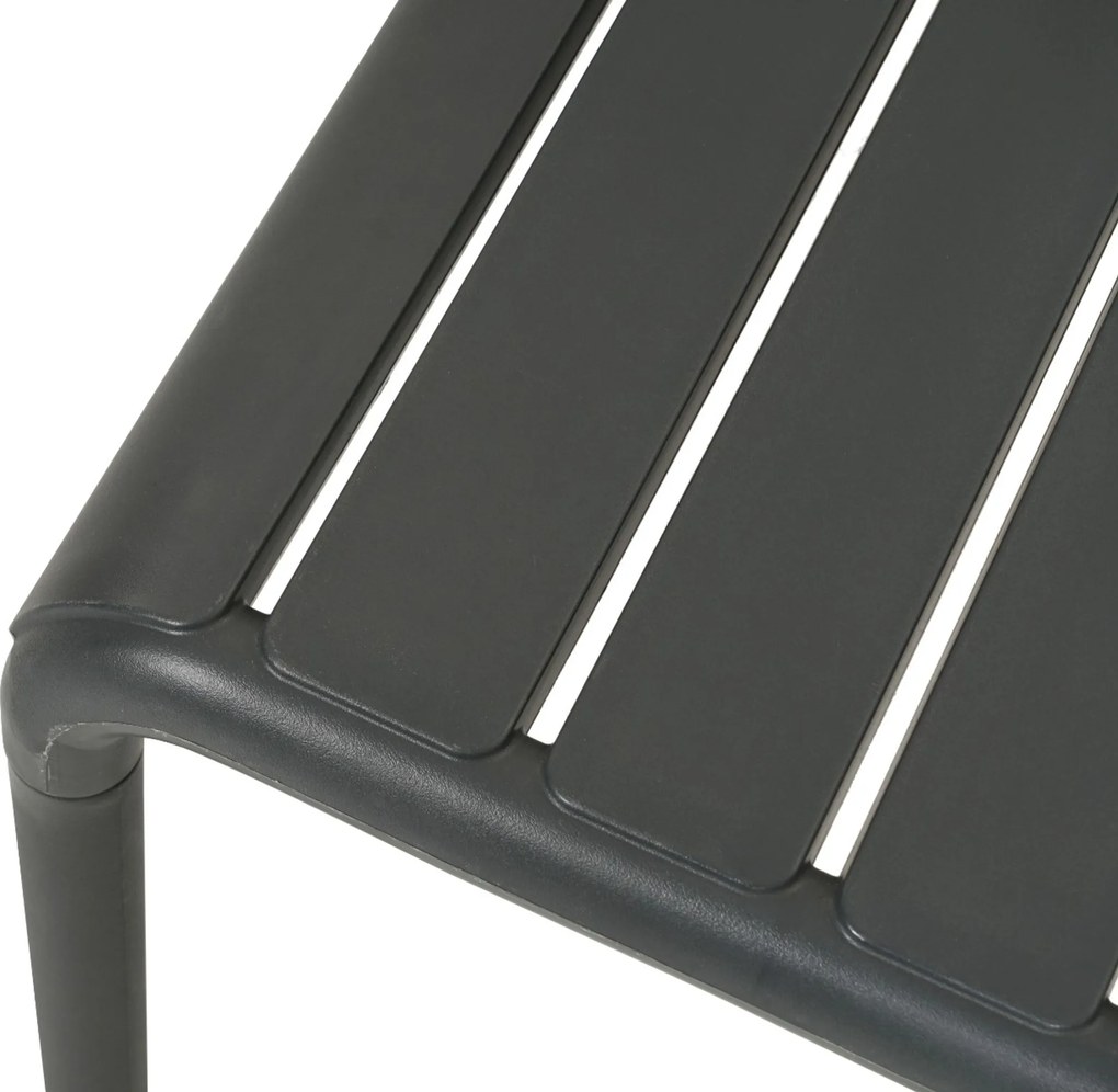 Bistroset 2 personen Kunststof Grijs Domani Furniture Alba