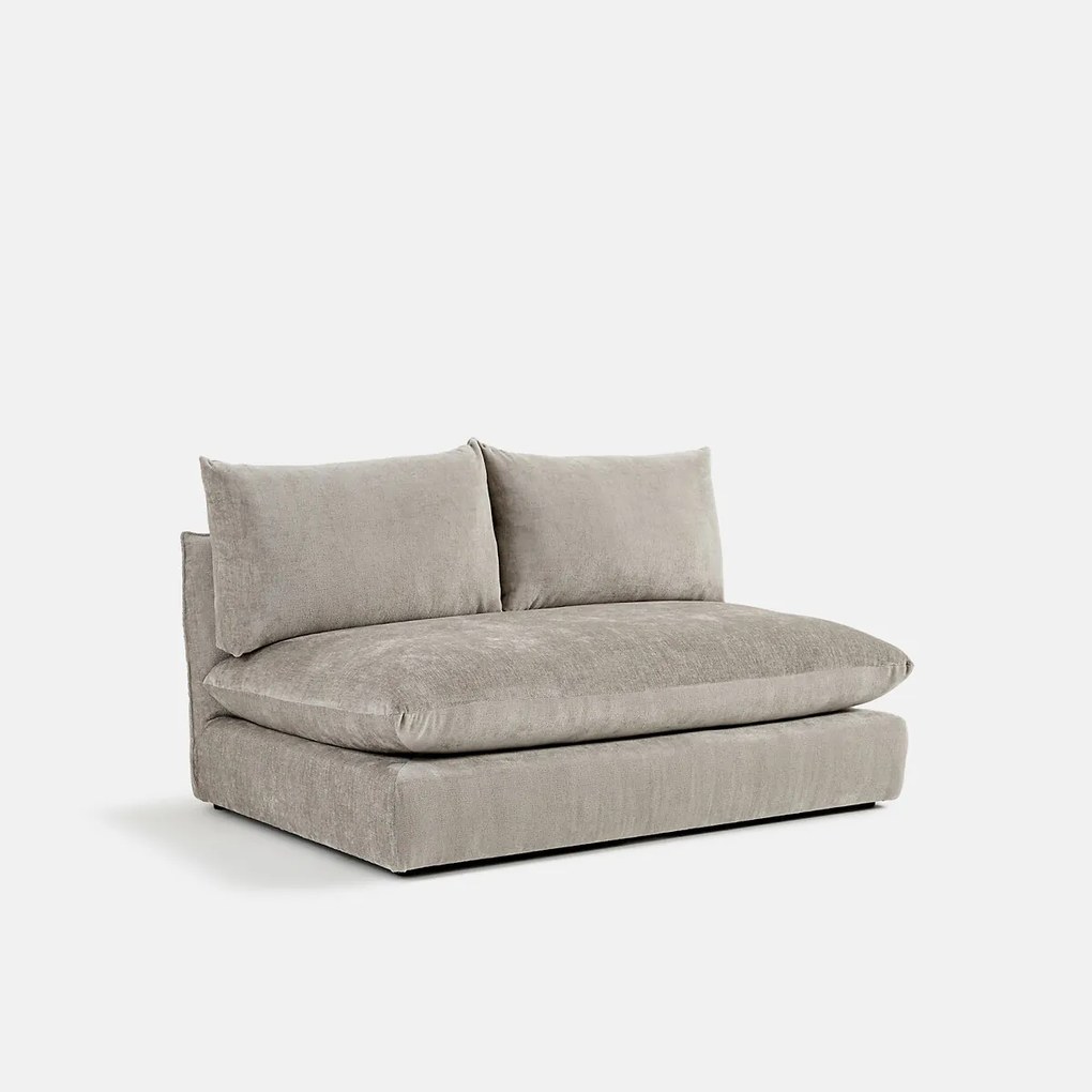 Malo modulaire 2-zits bank met textuurfluweel