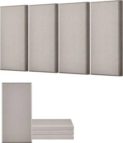 VEVOR akoestische panelen, 4 stuks, 5 cm dik, 60 x 30 cm geluidsabsorberende panelen van glasvezel, zelfklevende geluidsdichte wandpanelen, voor studio's, kantoren, thuisbioscopen, vergaderruimtes, Camel