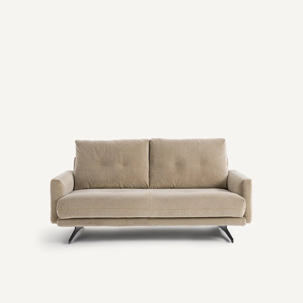 2-zitsbank in stonewashed fluweel, DELICATO