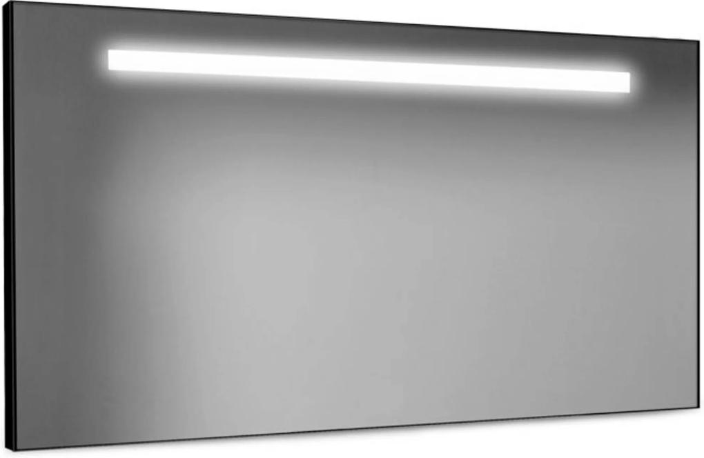 Black Line Spiegel met LED verlichting 160x60 cm Zwart