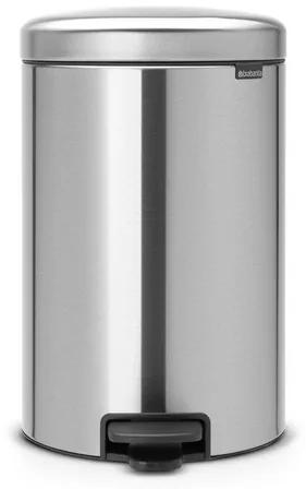 Brabantia NewIcon Pedaalemmer - 20 liter - kunststof binnenemmer - matt steel fingerprint proof 111907