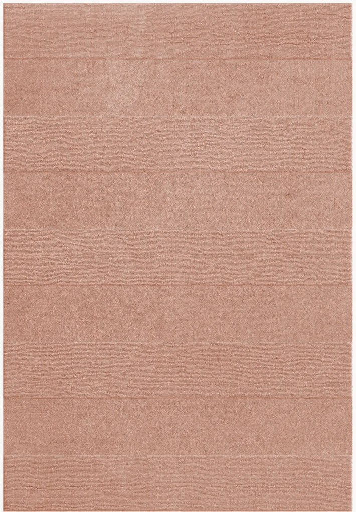 Handgeweven laagpolig wollen vloerkleed Sicilian Stripe