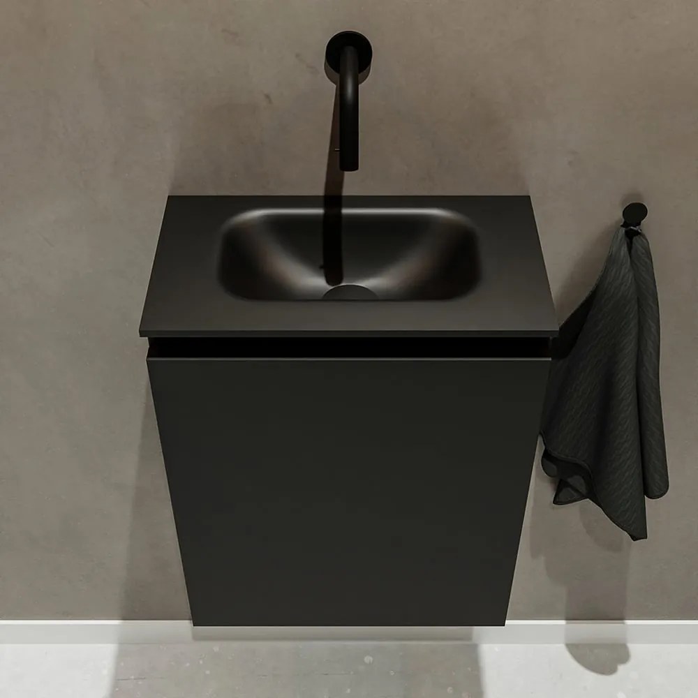 Mondiaz Ture 40cm toiletmeubel urban met wastafel urban midden geen kraangat