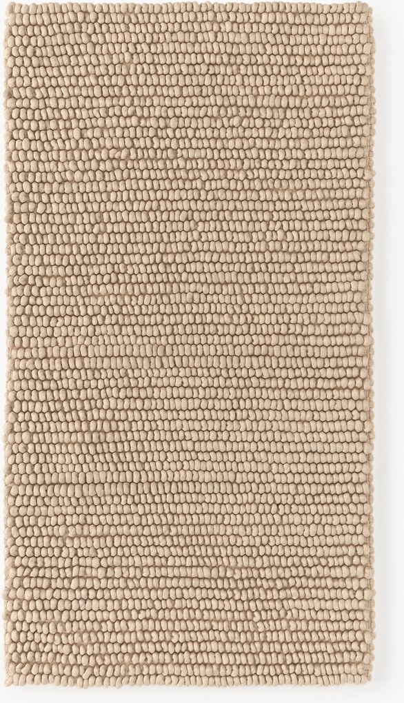 Handgeweven wollen vloerkleed Pebble