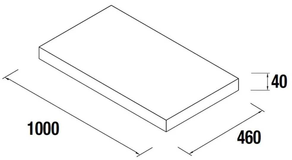 Muebles toppaneel 100cm eiken