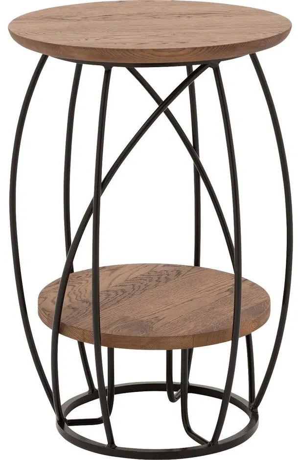 Goossens Salontafel Bellis, Rond 39 cm, 60 cm hoog