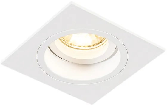 Smart inbouwspot wit vierkant incl. wifi GU10 - Chuck Modern GU10 Binnenverlichting Lamp