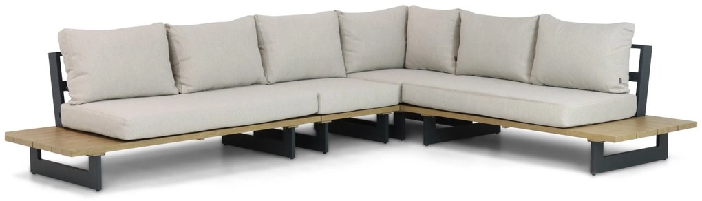 Hoek loungeset 6 personen Aluminium Grijs Lifestyle Garden Furniture Azzurro