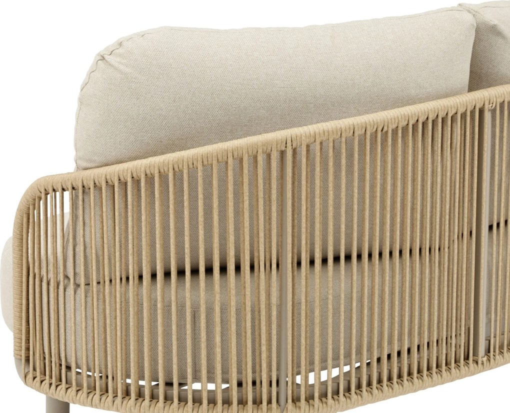 Stoel en Bank Loungeset 5 personen Rope Zand/Beige Coco Amici/Tivano