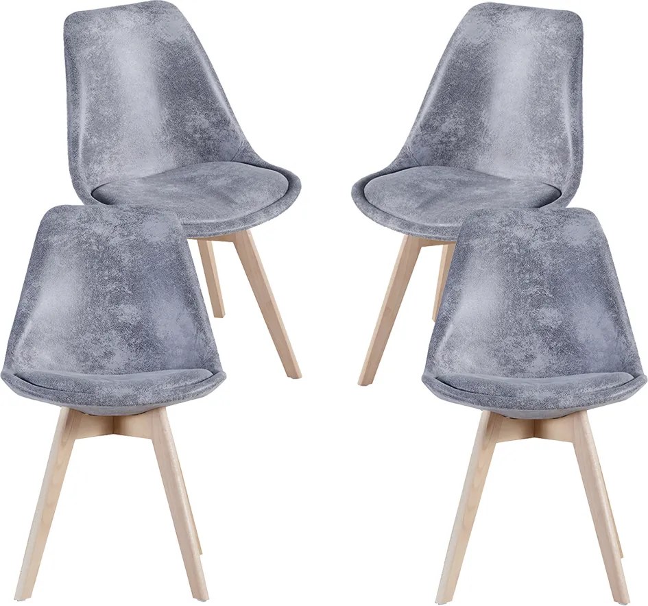 Set 4 Synk Vintage Stoelen