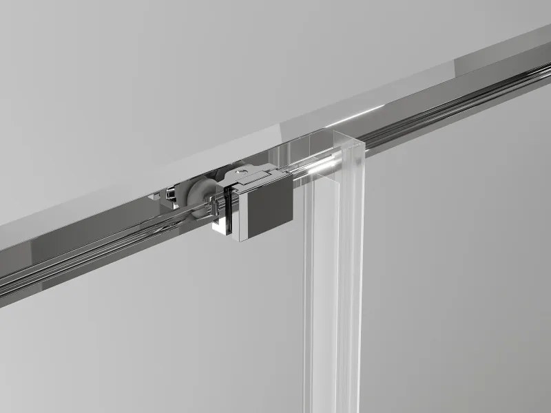 Mexen Exo-S Duo vierkante schuifdouchecabine 100 x 100 cm, transparant, chroom - 8111-100-100-01-00