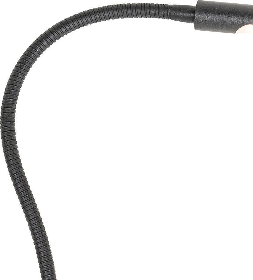 Klem bureaulamp zwart incl. LED met touch dimmer - Lionard