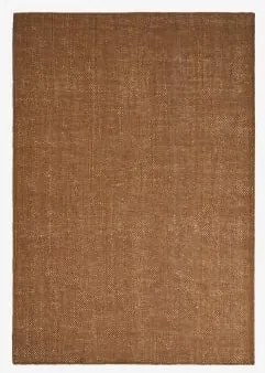 Rechthoekig Tapijt Van Wol En Jute Wamba Bruin – Karamel & 200 X 300 Cm - Sklum