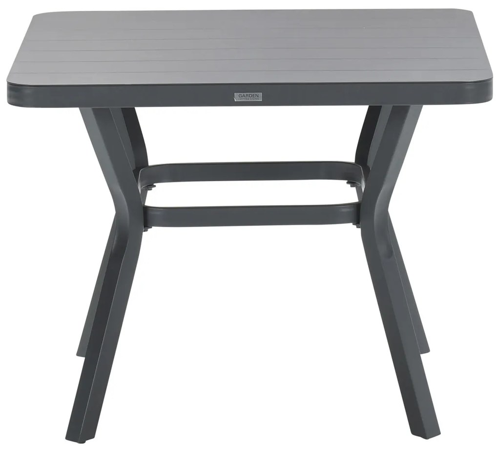 Garden Impressions Mina tuintafel 90x90xH71 - donker grijs