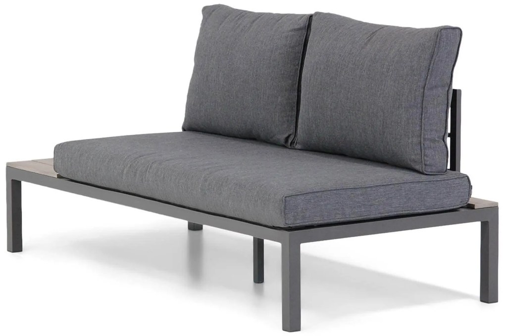 Hoek loungeset 5 personen Aluminium/polywood Grijs  Domani Furniture La Festa