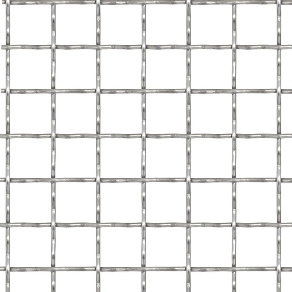 vidaXL Draadhek geweven gaas 100x85 cm 11x11x2 mm roestvrij staal