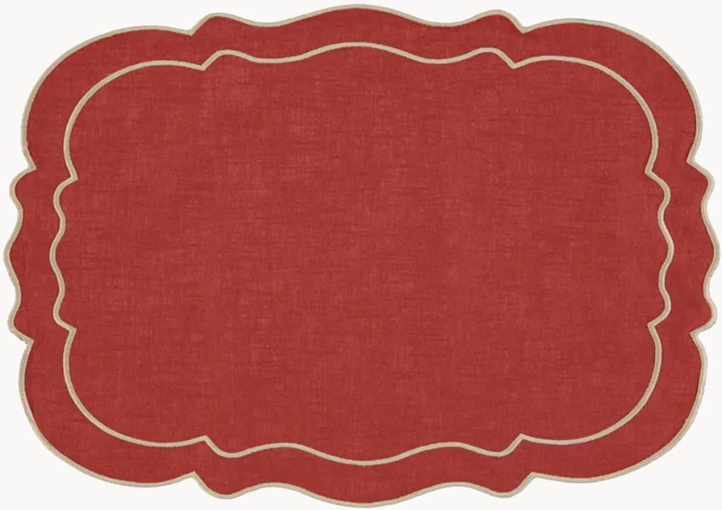 Placemat Clou met randborduurwerk