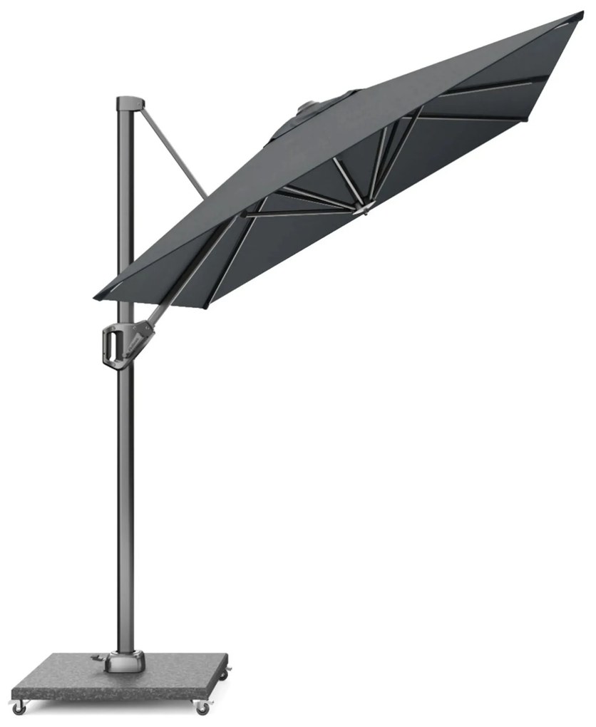 Zweefparasol  3x2m T1 (incl. voet + hoes) antracite Grijs-antraciet Platinum Voyager