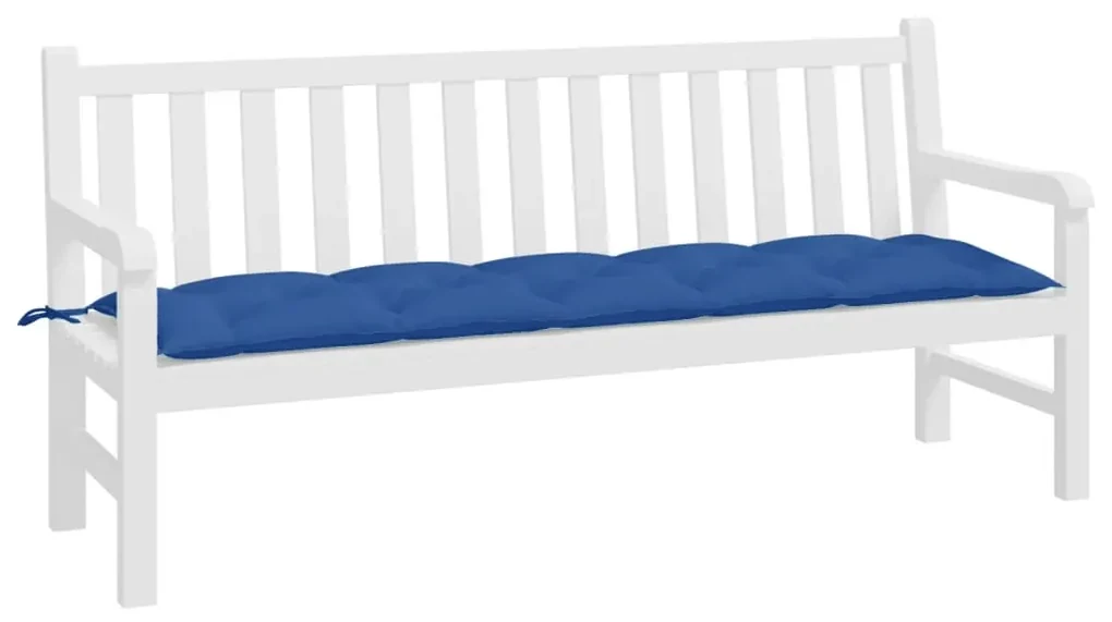 vidaXL Tuinbankkussen 180x50x7 cm stof blauw