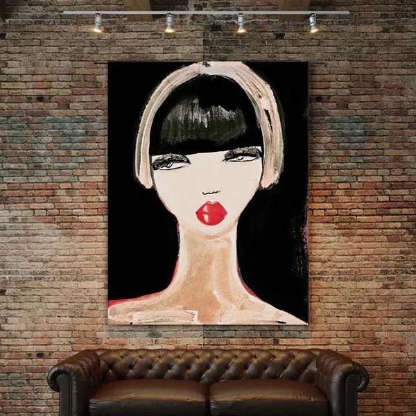 Urban Cotton wandkleed Lady in Red L 130x177cm