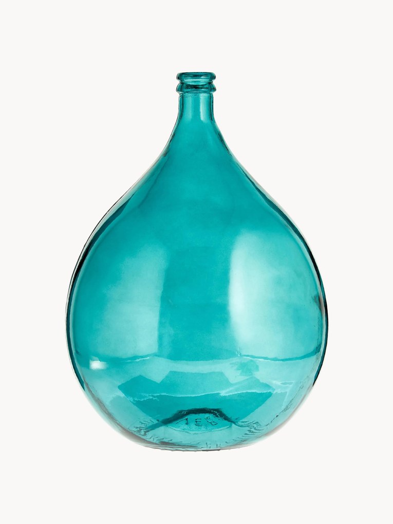 Vloervaas Drop van gerecycled glas, H 56 cm