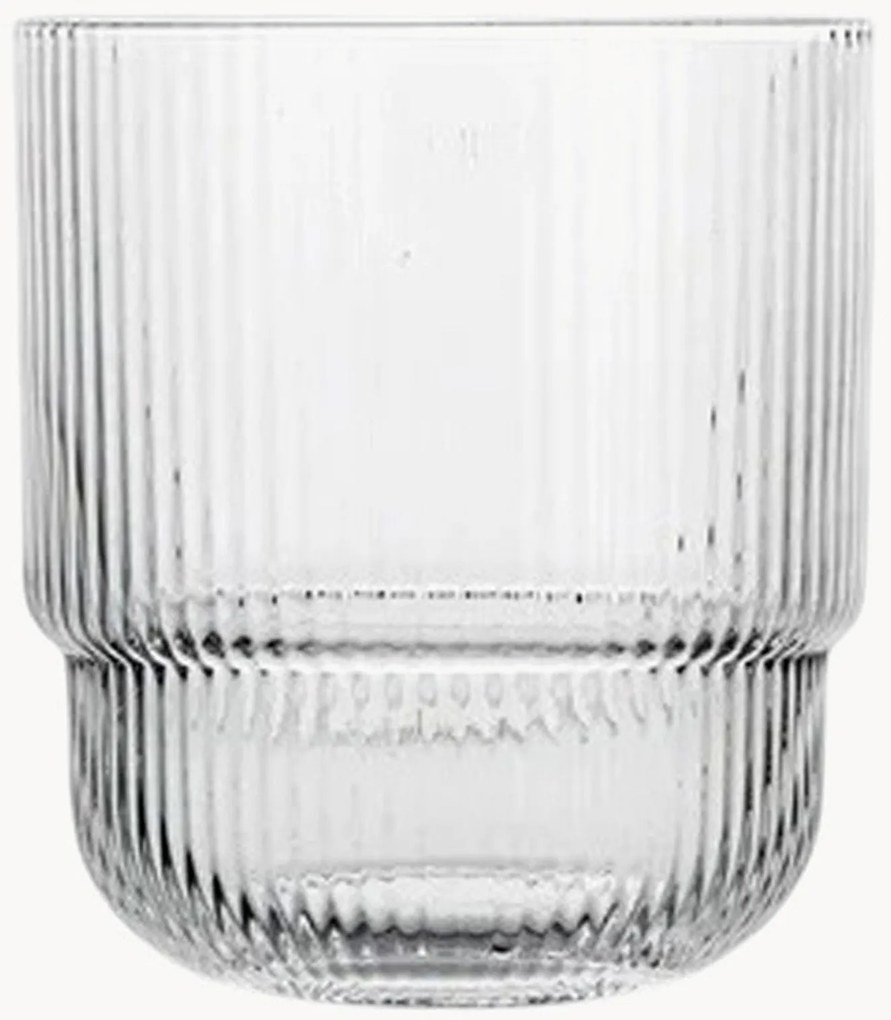 Mondgeblazen kristallen tumblers Blanka, 4-delig