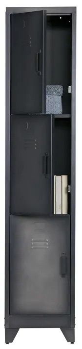 Woood Cas Smalle Lockerkast 3-deurs - 38x45.5x180cm.