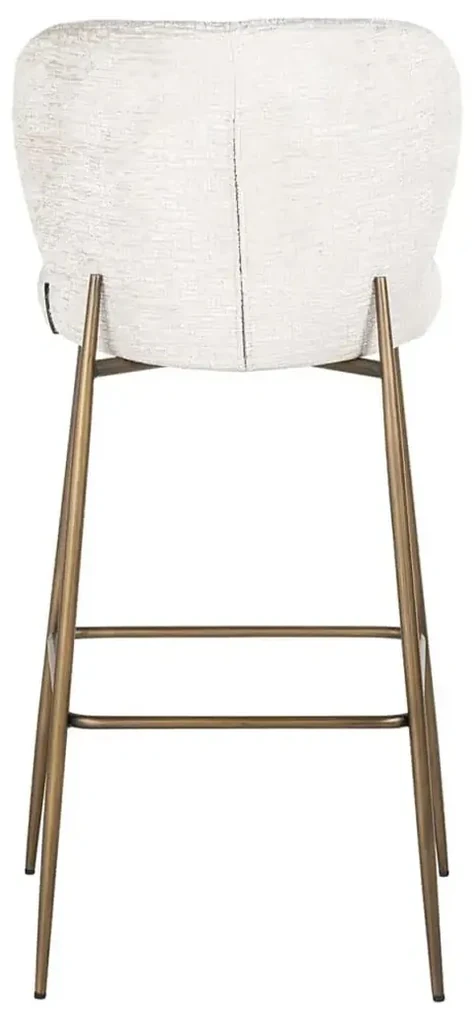 Richmond Interiors Darby Luxe Barstoel Zachte Stof Creme