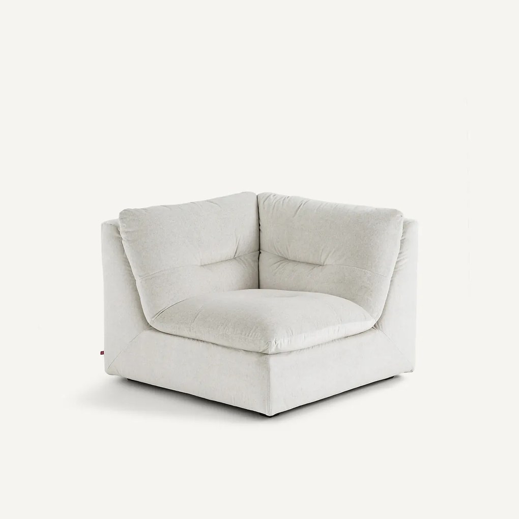 Modulaire 90° hoek in linnen fluweel, GIULIANO