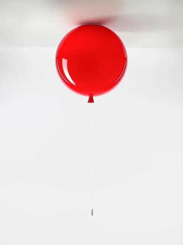 Brokis -   Plafondlamp  Memory Rood glanzend / Zilver  Glas