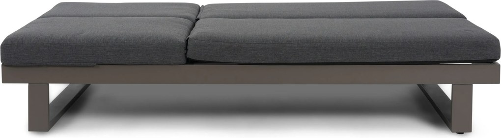 Lifestyle Garden Furniture Massimo Ligbed Met Kussen Antraciet/carbon Aluminium Grijs
