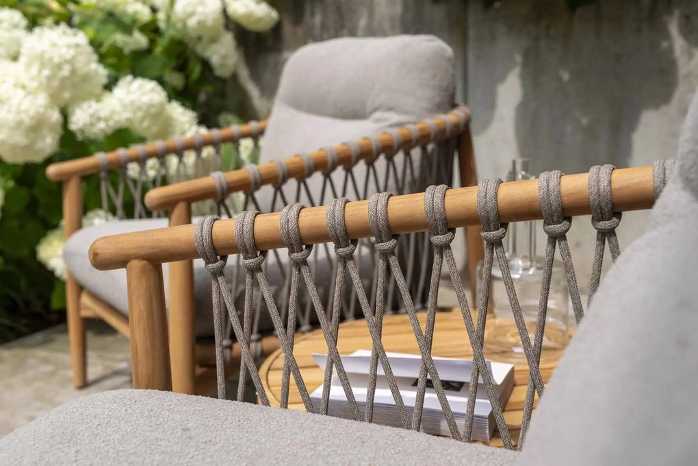 4 Seasons Outdoor Nora dining chair naturel teak  Tuinstoel    beige weerbestendig