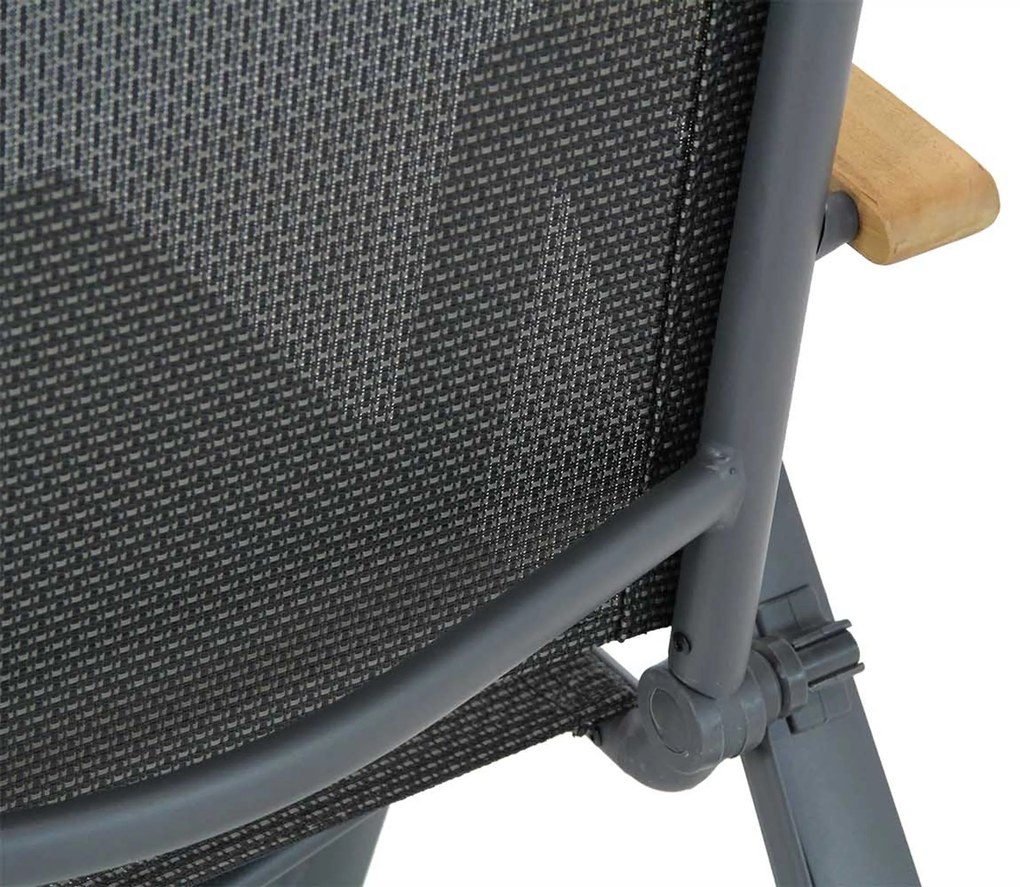 Lifestyle Garden Furniture Rosello Standenstoel Aluminium/teak Grijs