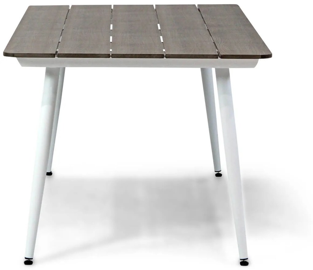 Dining Tuintafel rechthoekig 180 x 92 cm Aluminium/polywood Grijs Yala