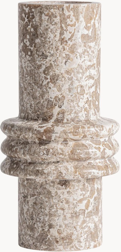 Handgemaakte marmeren vaas Trava, H 26 cm