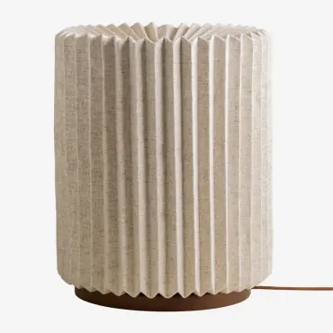 Kiely Linnen Tafellamp Beige – Linnen - Sklum