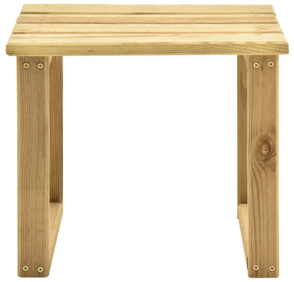 vidaXL Bijzettafel voor ligbed 30x30x26 cm geïmpregneerd grenenhout