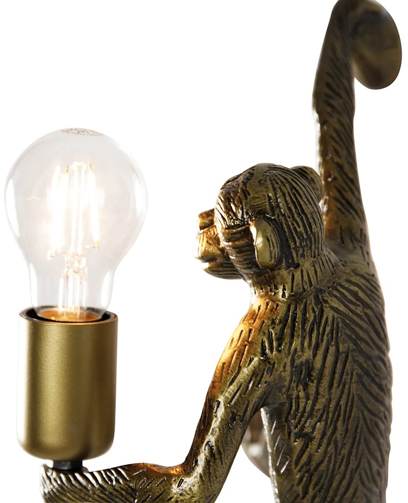 Klassieke wandlamp goud - Animal Monkey