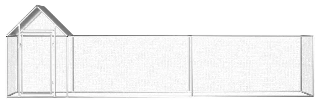 vidaXL Kippenren 5x1x1,5 m gegalvaniseerd staal