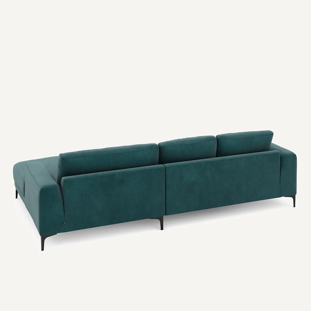 XL hoekbank rechts in fluweel, MARSILE