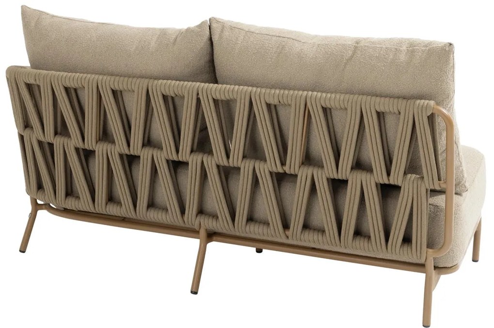 4 Seasons Outdoor Biarritz chaise loungebank amber Loungebank beige weerbestendig