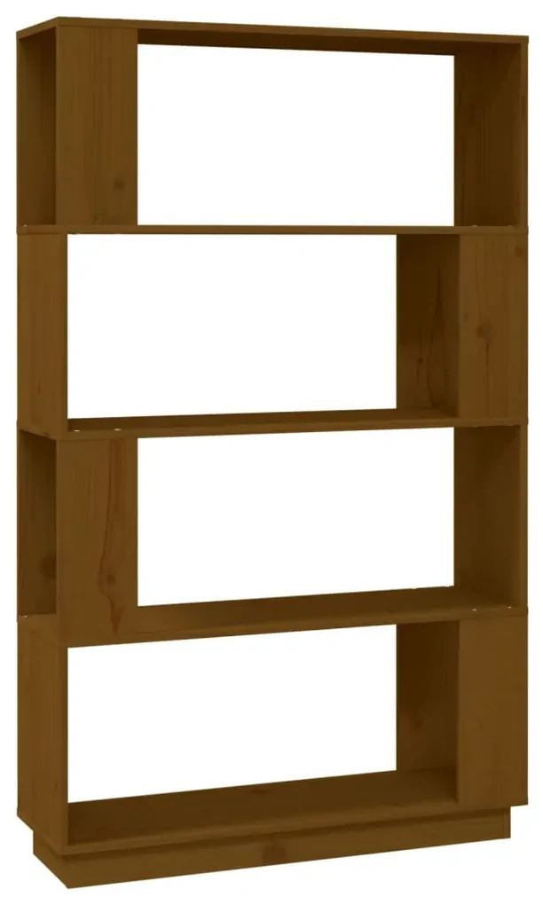 vidaXL Boekenkast/kamerscherm 80x25x132 cm massief hout honingbruin