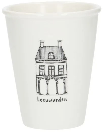 Gevel mok, Leeuwarden, porselein, 200 ml