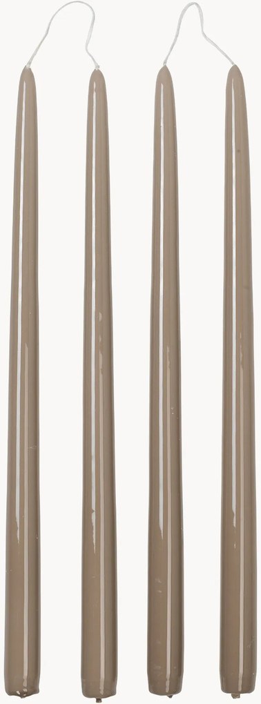 Handgemaakte dinerkaarsen Smooth, 4-delig
