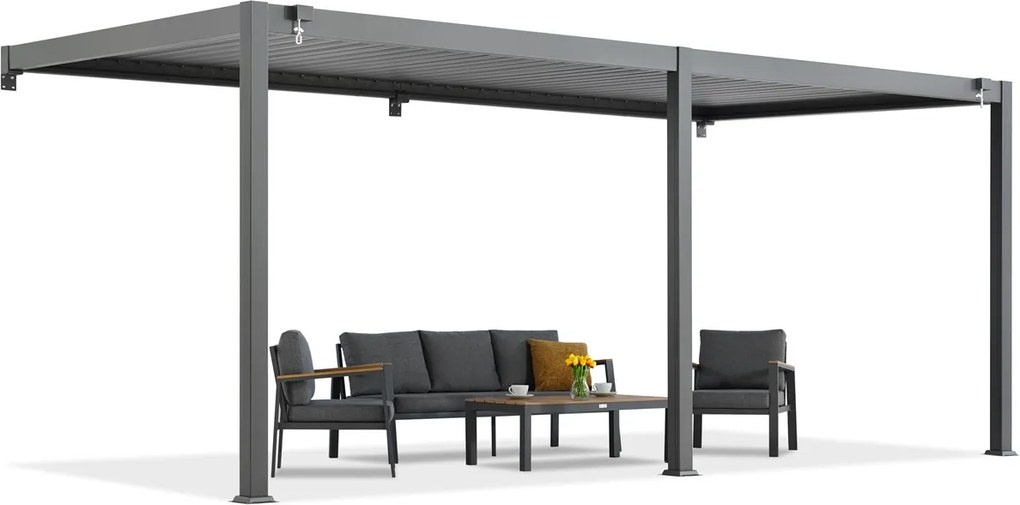 Lagos 3x6 Garden Point wandpergola antraciet